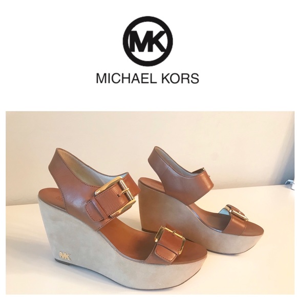MICHAEL Michael Kors Shoes - Michael kors wedge sandals size 8 1/2